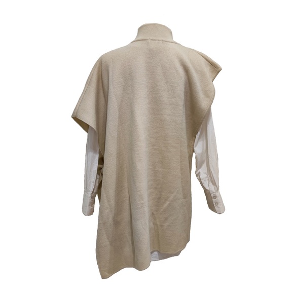 Vest layered nocollar shirts dress - Picture 7 of 12